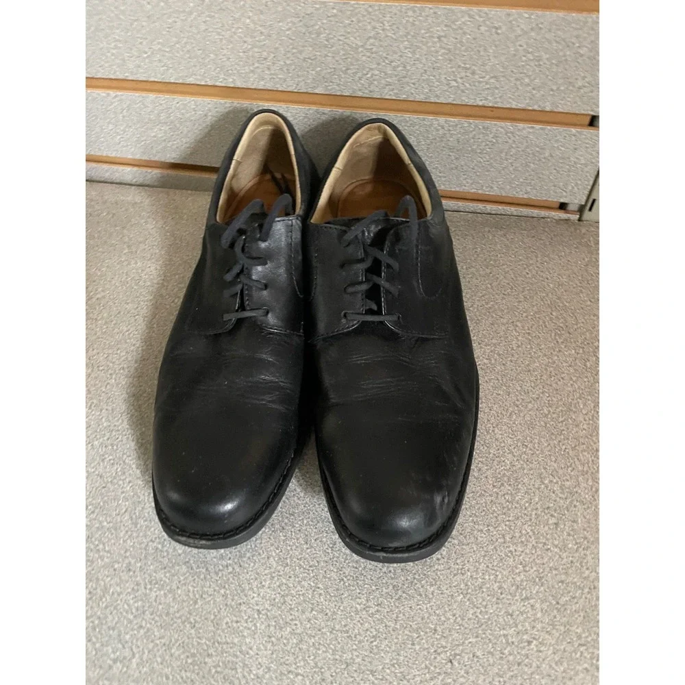 Johnston & Murphy Mens‎ Dress Shoes Oxfords Black Leather Lace Up Comfort 9.5M